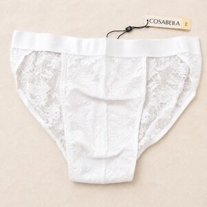 COSABELLA Never Say Never Lace Sports Brief White Men's - Size XL / NWT
